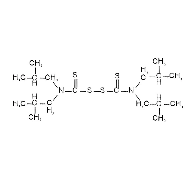 3064-73-1 Aċċeleratur TIBTD(IBTD) Diisobutylthiuram Disulfide C18H36N2S4